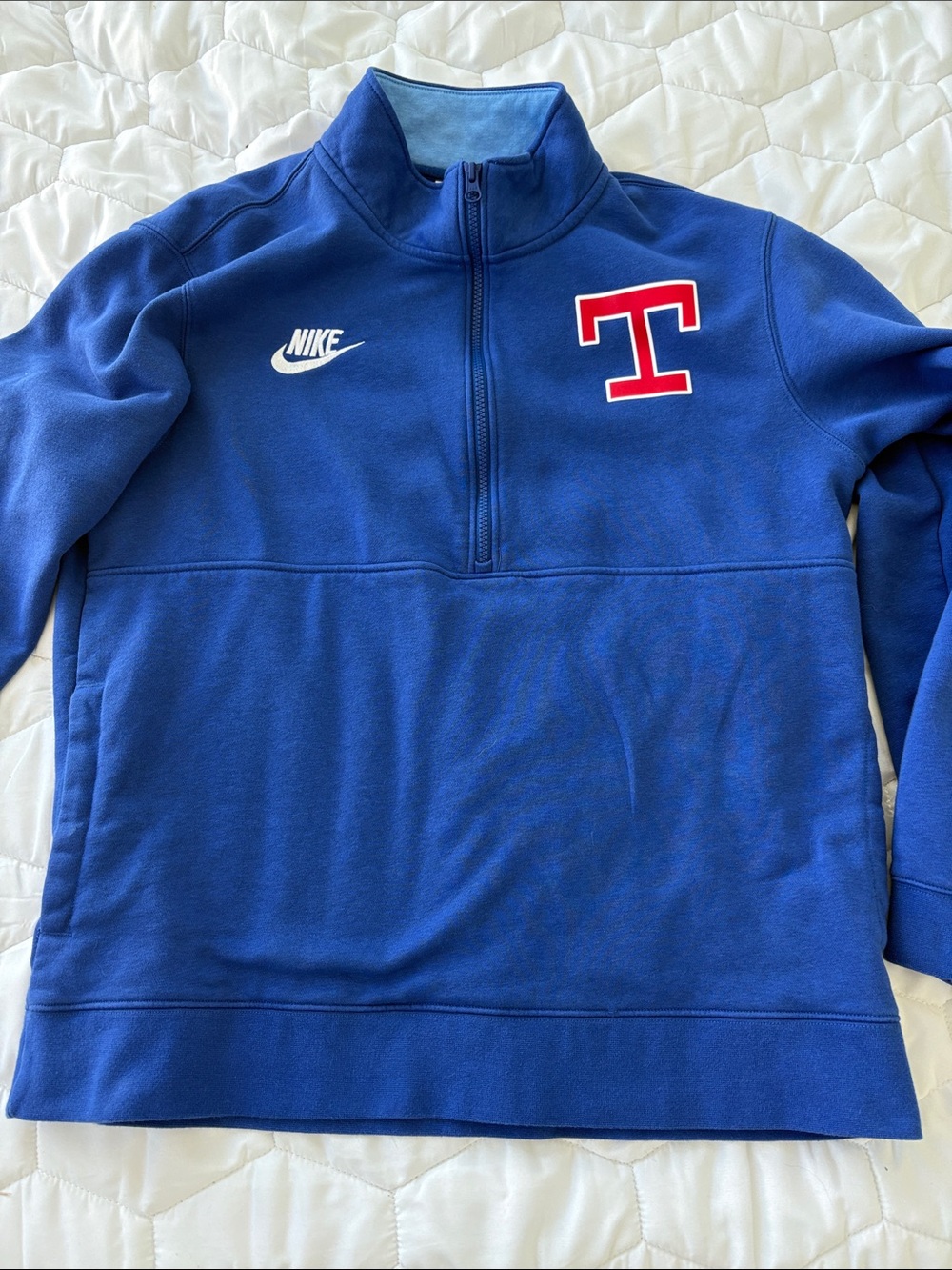 Nike Men’s Texas Rangers Royal Blue Quarter-Zip Pullover